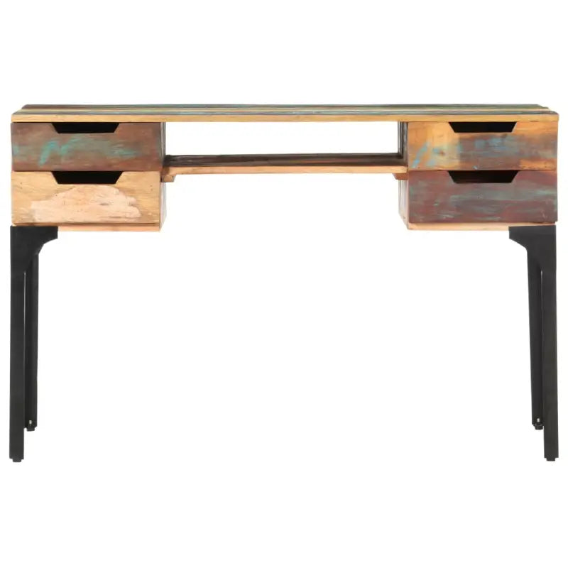 Houten bureau van massief gerecycled hout met uniek vintage karakter - massief gerecycled hout - Bureaus