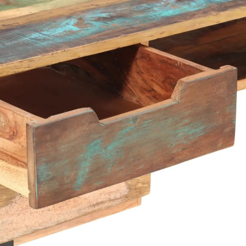 Houten bureau van massief gerecycled hout met uniek vintage karakter - massief gerecycled hout - Bureaus