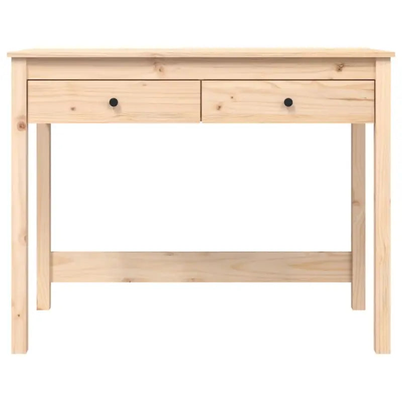 Houten bureau van massief grenenhout voor een elegante studeer- of werkruimte - Bureaus