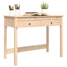 Houten bureau van massief grenenhout voor een elegante studeer- of werkruimte - Bureaus