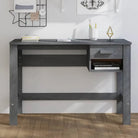 Houten bureau van massief grenenhout voor een stijlvolle interieur aanvulling - Donkergrijs - Bureaus