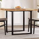 Houten bureaublad met massief acaciahout en afgeronde vorm - Olie-afwerking / 90 x 90 x 4 cm / 1 - Tafelbladen