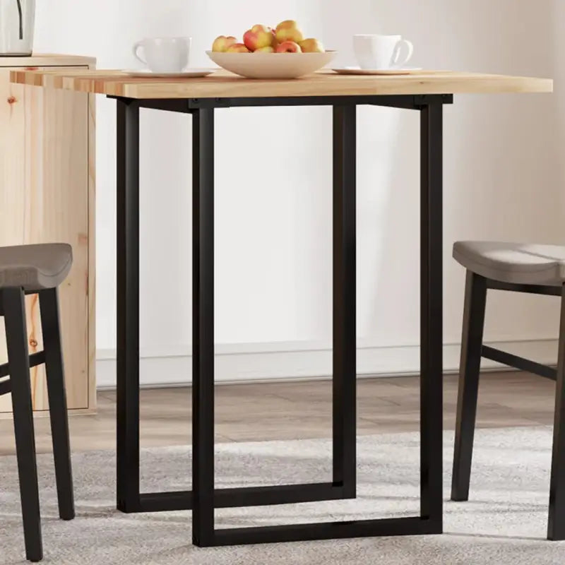 Houten bureaublad met massief acaciahout en afgeronde vorm - Olie-afwerking / 70 x 70 x 2 cm / 1 - Tafelbladen