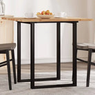Houten bureaublad met massief acaciahout en afgeronde vorm - Olie-afwerking / 80 x 80 x 2 cm / 1 - Tafelbladen