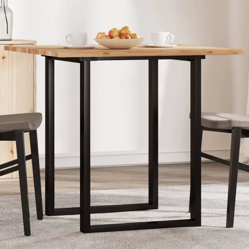 Houten bureaublad met massief acaciahout en afgeronde vorm - Olie-afwerking / 80 x 80 x 2 cm / 1 - Tafelbladen