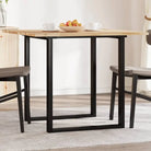 Houten bureaublad met massief acaciahout en afgeronde vorm - Olie-afwerking / 90 x 90 x 2 cm / 1 - Tafelbladen