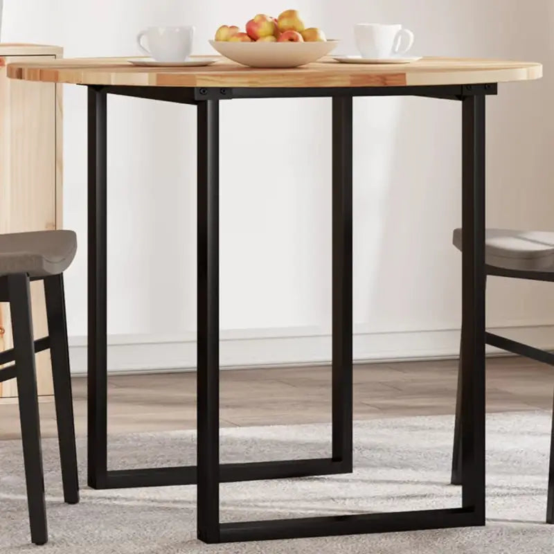 Houten bureaublad met massief acaciahout en afgeronde vorm - Olie-afwerking / Ø 90 x 2 cm / 1 - Tafelbladen