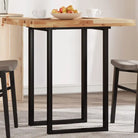 Houten bureaublad met massief acaciahout en afgeronde vorm - Olie-afwerking / 70 x 70 x 4 cm / 1 - Tafelbladen