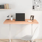 Houten bureaublad met massief beukenhout en afgeronde hoeken - Bruin / 100 x 60 x 4 cm - Onderdelen en accessoires