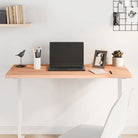 Houten bureaublad met massief beukenhout en afgeronde hoeken - Bruin / 100 x 50 x 2.5 cm - Onderdelen en accessoires