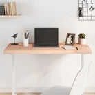 Houten bureaublad met massief beukenhout en afgeronde hoeken - Naturel / 100 x 50 x 4 cm - Onderdelen en accessoires