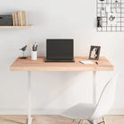 Houten bureaublad met massief beukenhout en afgeronde hoeken - Naturel / 100 x 60 x 4 cm - Onderdelen en accessoires