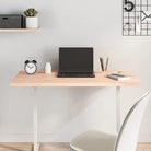 Houten bureaublad met massief beukenhout en afgeronde hoeken - Naturel / 100 x 50 x 2.5 cm - Onderdelen en accessoires
