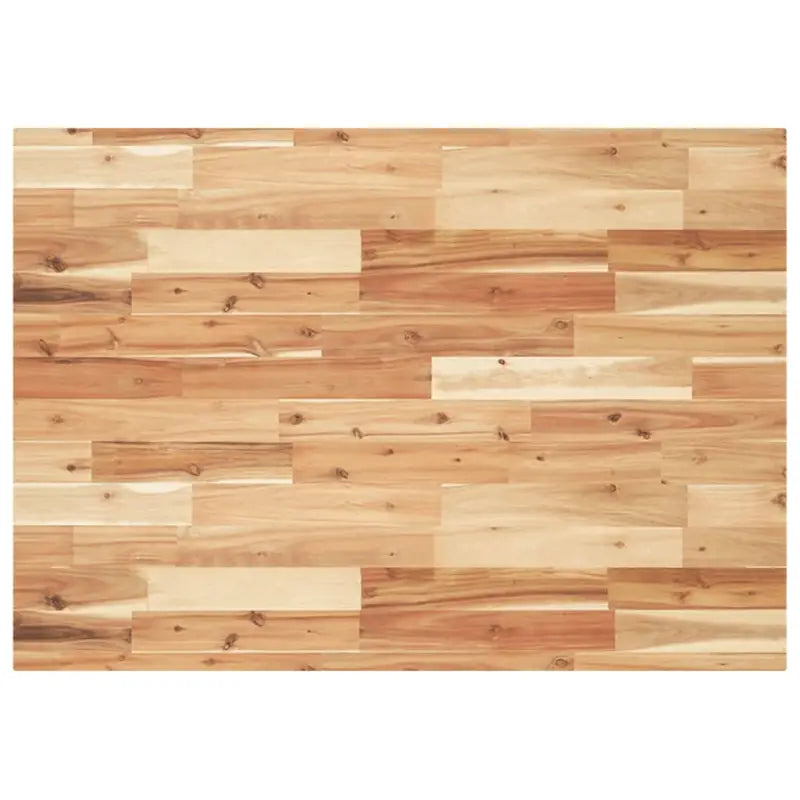 Houten bureaublad van massief acaciahout voor natuurlijke uitstraling - Donkerbruin / 80 x 70 x 4 cm - Onderdelen