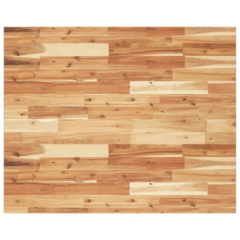 Houten bureaublad van massief acaciahout voor natuurlijke uitstraling - Donkerbruin / 100 x 80 x 2 cm - Onderdelen