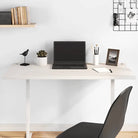 Houten bureaublad van massief grenenhout voor uw bureau meubelstijl - Wit / 100 x 60 x 2.5 cm - Onderdelen