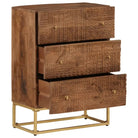 Houten cd en dvd kast van massief mangohout met tijdloze uitstraling - Cd- & dvd-kasten