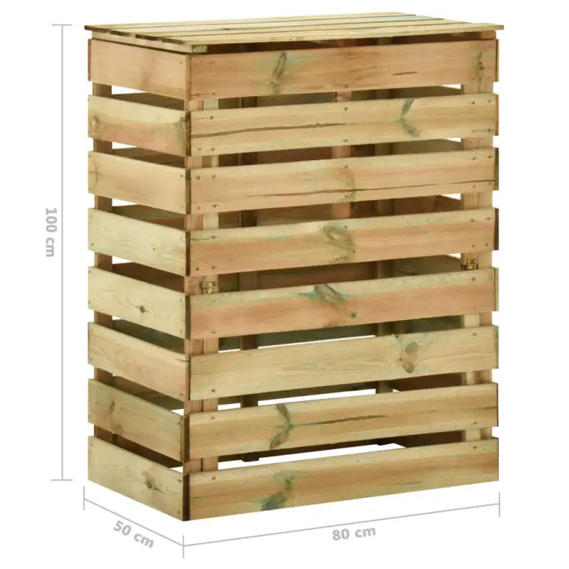 Houten Composbakken met Los deksel voor Goede Luchtcirculatie - Compostbakken