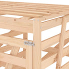 Houten containerberging voor afvalbakken van massief grenenhout - Natuurlijk grenenhout / 1 - Containerbergingen
