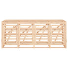 Houten containerberging voor afvalbakken van massief grenenhout - Natuurlijk grenenhout / 1 - Containerbergingen