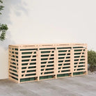 Houten containerberging voor afvalbakken van massief grenenhout - Natuurlijk grenenhout / 1 - Containerbergingen