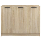 Houten Dressoir met bewerkt hout en stevig blad voor moderne charme - Dressoirs & buffetkasten