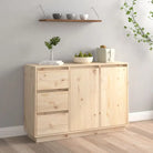 Houten dressoir met massief grenenhout voor woonkamer of slaapkamer - Naturel / 1 - Dressoirs & buffetkasten