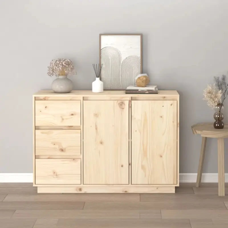 Houten dressoir met massief grenenhout voor woonkamer of slaapkamer - Dressoirs & buffetkasten