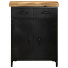 Houten dressoir met massief mangohout en stevig tafelblad - 55 x 30 x 71 cm / 1 - Dressoirs & buffetkasten