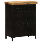 Houten dressoir met massief mangohout en stevig tafelblad - 55 x 30 x 71 cm / 1 - Dressoirs & buffetkasten