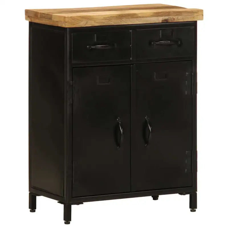Houten dressoir met massief mangohout en stevig tafelblad - 55 x 30 x 71 cm / 1 - Dressoirs & buffetkasten