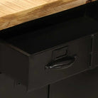Houten dressoir met massief mangohout en stevig tafelblad - 55 x 30 x 71 cm / 1 - Dressoirs & buffetkasten