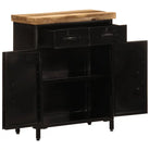 Houten dressoir met massief mangohout en stevig tafelblad - 55 x 30 x 71 cm / 1 - Dressoirs & buffetkasten