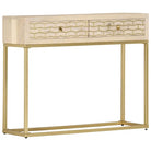 Houten dressoir met massief mangohout en zwarte goudkleurige afwerking - Goud / 1 - Dressoirs & buffetkasten