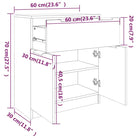 Houten dressoir van bewerkt hout met stevig blad voor een moderne uitstraling - Dressoirs & buffetkasten
