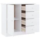 Houten dressoir van massief grenenhout met houten knoppen - Dressoirs & buffetkasten
