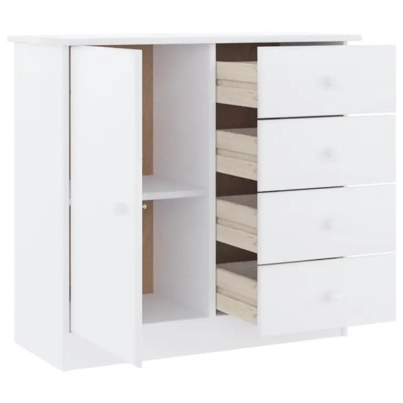Houten dressoir van massief grenenhout met houten knoppen - Dressoirs & buffetkasten