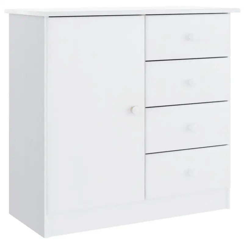 Houten dressoir van massief grenenhout met houten knoppen - Dressoirs & buffetkasten