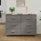Houten Dressoir van Massief Grenenhout voor een Stevige Interieur Aanvulling - Lichtgrijs / 1 - Dressoirs & buffetkasten
