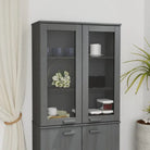 Houten Dressoir van massief Grenenhout voor Praktische Interieurverfraaiing - Donkergrijs / 1 - Dressoirs & buffetkasten