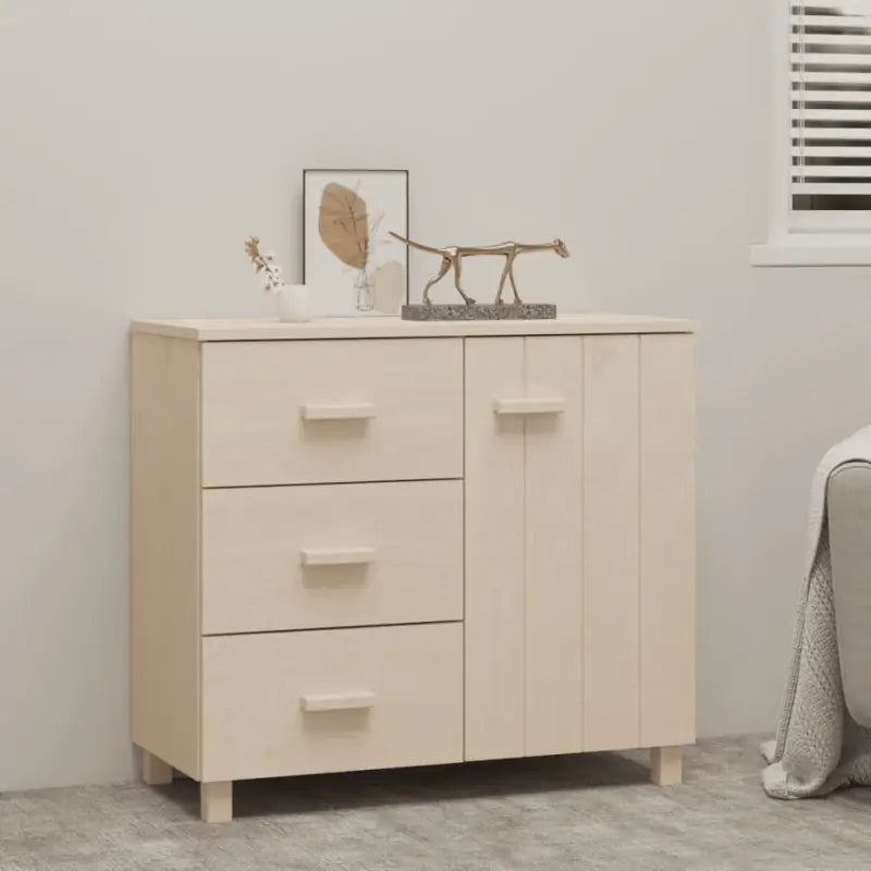 Houten Dressoir van Massief Grenenhout voor Retro Interieur - Honingbruin / 1 - Dressoirs & buffetkasten