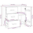 Houten Dressoir van Massief Grenenhout voor Retro Interieur - Dressoirs & buffetkasten