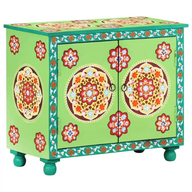 Houten dressoir van massief mangohout met meerkleurige afwerking - Dressoirs & buffetkasten