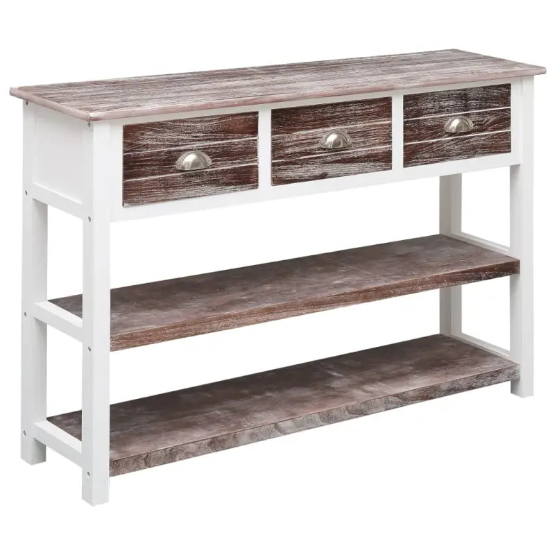 Houten dressoir van populieren en paulowniahout echt stabiel en duurzaam - Antiekbruin / 1 - Dressoirs & buffetkasten