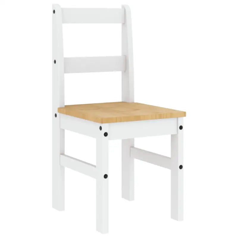 Houten eetkamerstoelen van massief grenenhout eenvoudig schoon en tijdloos - Eetkamerstoelen