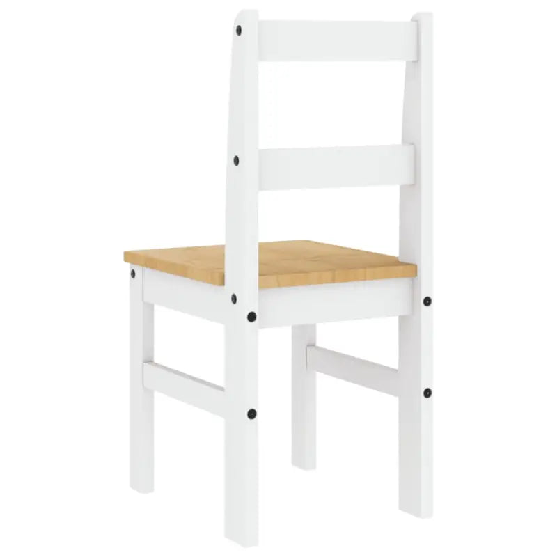 Houten eetkamerstoelen van massief grenenhout eenvoudig schoon en tijdloos - Eetkamerstoelen