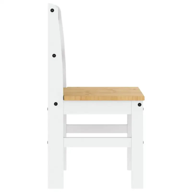 Houten eetkamerstoelen van massief grenenhout eenvoudig schoon en tijdloos - Eetkamerstoelen