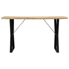 Houten eettafel met industriële stijl van massief mangohout - Eettafels