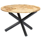 Houten eettafel met massief mangohout en 3-potige basis - Eettafels