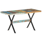 Houten eettafel van massief gerecycled hout in industriële stijl - Eettafels